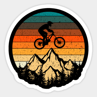 Mountainbike Downhill Retro Vintage Gift Sticker